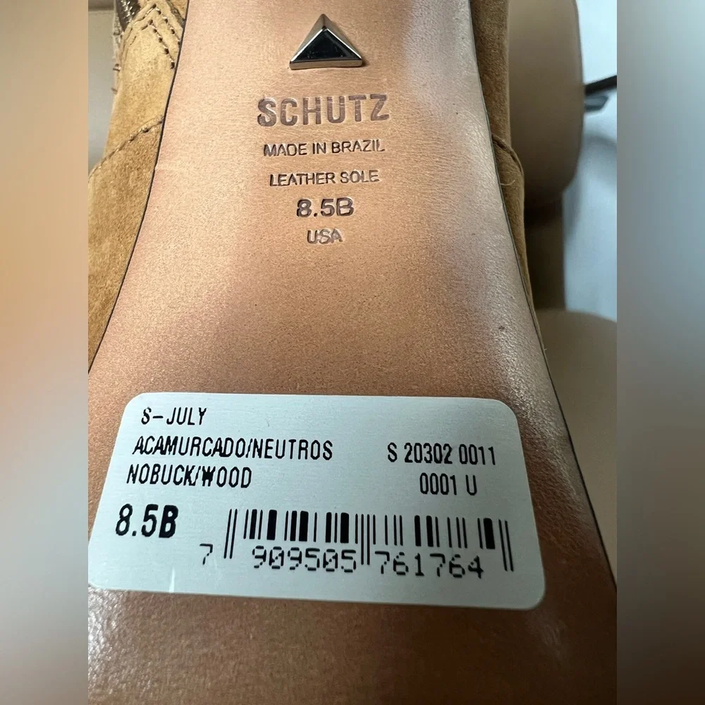 Schutz Shoes Schutz July Suede Nubuck Leather Platform Boots Sz 8.5